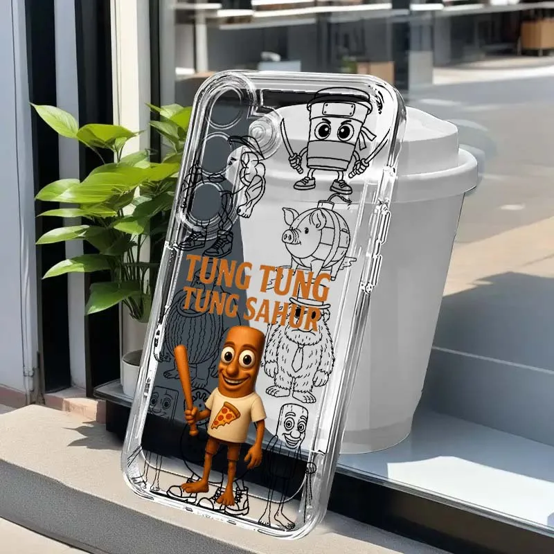 

Cartoon anime illustration For Samsung Galaxy A73 A72 A71 A55 A54 A53 A52 A51 A33 A25 A22 A15 A14 A05 Transparent Phone Case