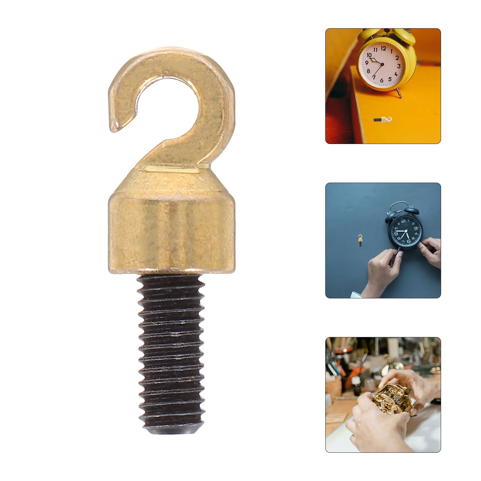 

2Pcs M5 Thread Weight Shell Hook Open Design for Grandfather Clocks Compatible with Older Style Clock Weight Replacement and