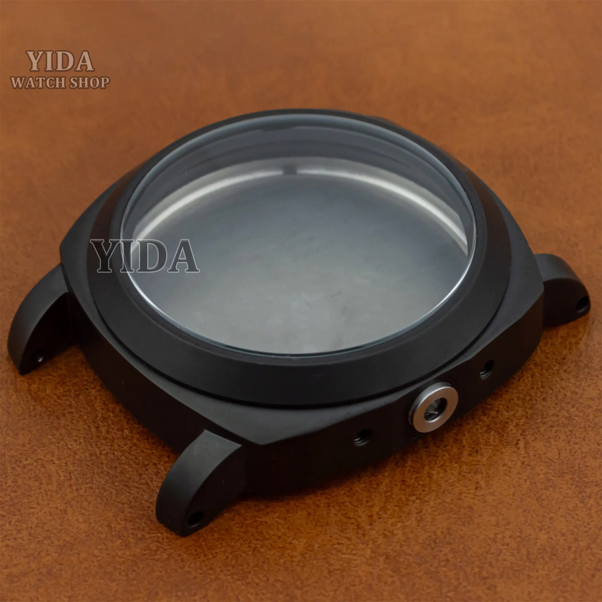 PVD Black Watch Crown Guard Uhrenzubehör für PAM 5218 Crown Guard 6497/6498/ST3600 Uhrwerk MOD Teile Reparaturwerkzeuge ersetzen