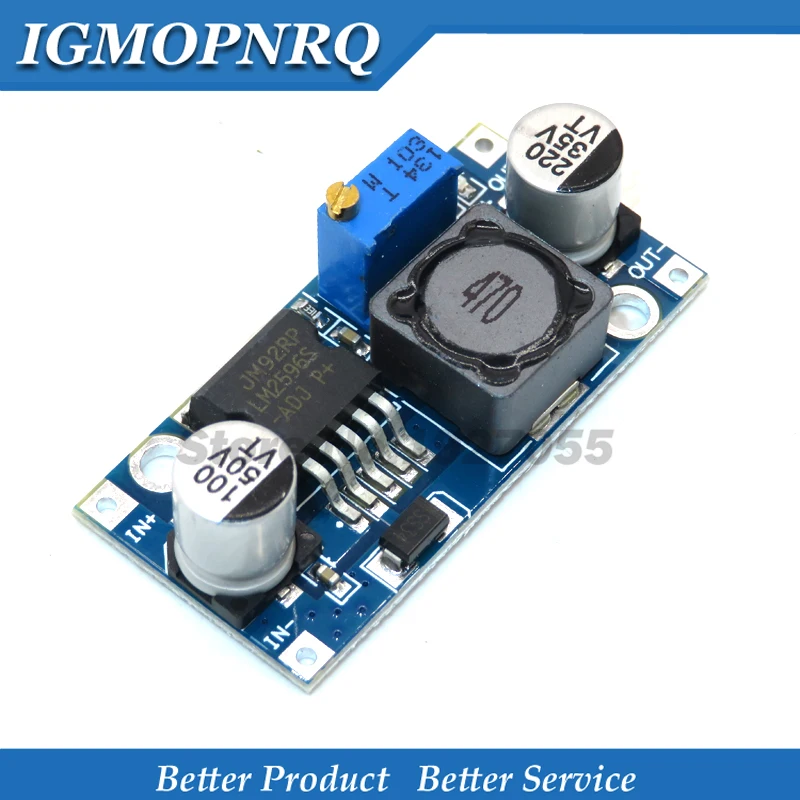 1PCS 1PCS lm2596 3A regulator LM2596S DC-DC 3-40V adjustable step-down  module