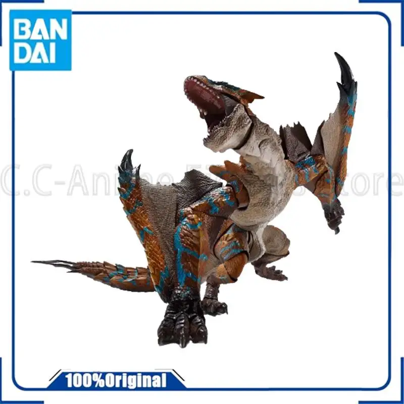 

Bandai Оригинальный S. H. Mo nsterarts Shm 30 см Monster Hunter аниме Tigrex Коллекционная искусственная игрушка подарок украшение