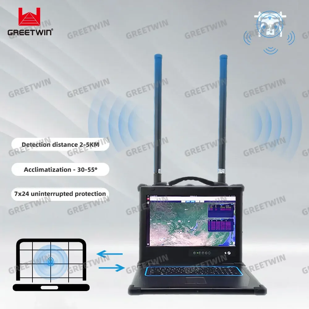 Portable 2-5 Km  Signal and Pilots Position Detection Device with Sound and Vibration Alarms