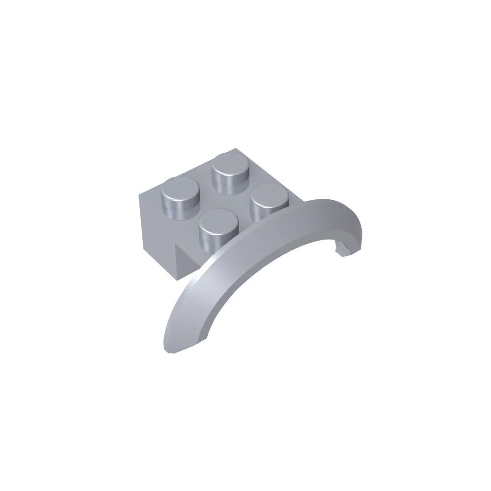 Gobricks Bouwstenen speelgoed GDS-1319 Voertuig, Spatbord 4x2 1/2x1 met Boog Rond compatibel met lego 98282 28579 geschenken