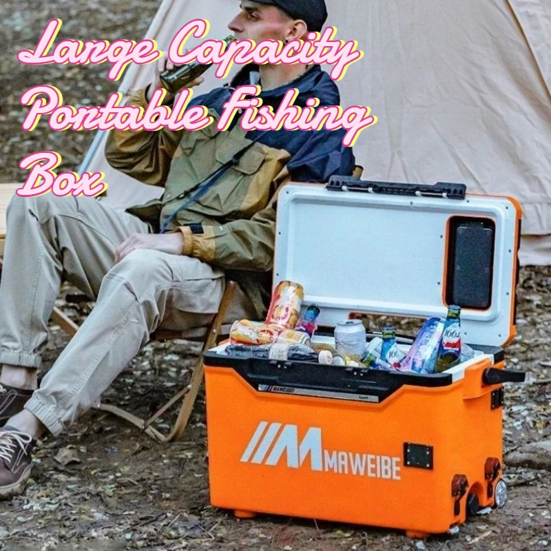 Large Capacity Portable Fishing Box Multi-functional Ultra-light Fishing Gear Storage Boxes Outdoors Tackle Equipment Tool Box