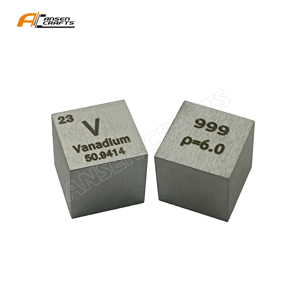 10mm  Pure  Vanadium Cube Hot Selling  Metal Element Cube 99.9%