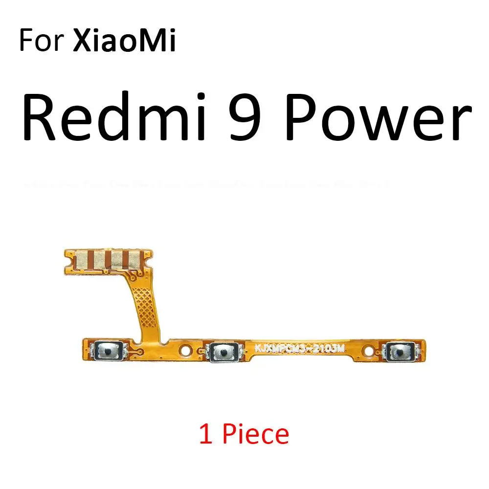 Bouton de commande de volume pour Xiaomi Redmi 9i 9A 9T 9C NDavid 9 Power India 8 8A 7 7A, câble flexible