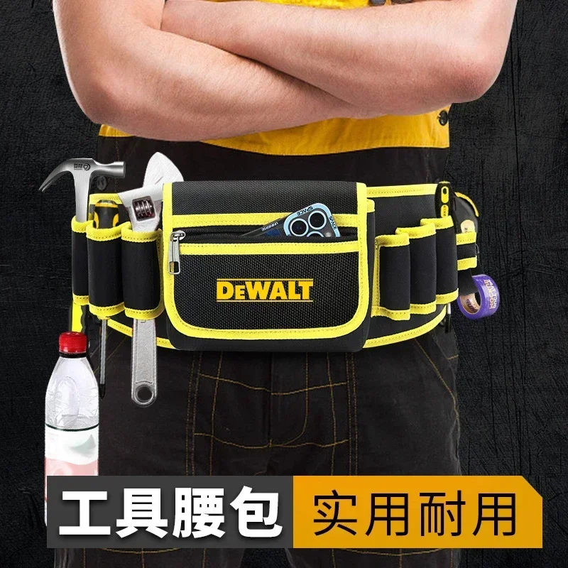 DEWALT Drill Parts Storage Waist Bag Bit Electric Power Tools Accessories  Toolkit Wear-resistant Tools Pouch Anti-Fall Tool Bag