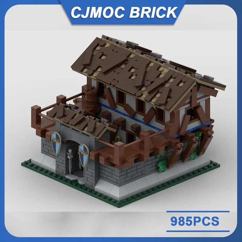 Moc Building Bricks Feudal Barracks Model Technology Block Military Training Camp Blocks Toy DIY Assembly Christmas Gift