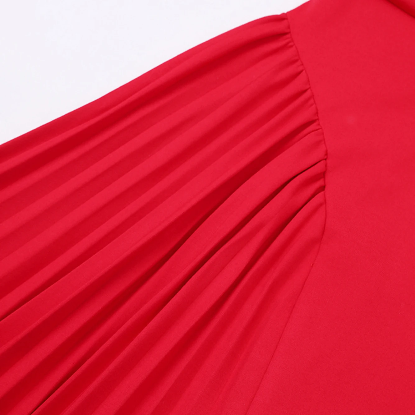 High Quality Women\'S Red Maxi Dress 2024 New Sexy Off Shoulder Speaker Long Sleeved Draped Elegant Birthday Party Dress Vestidos