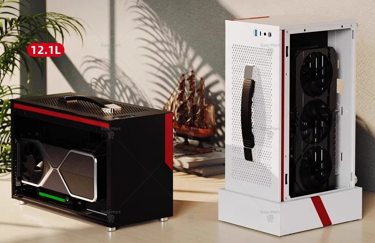 Desktop Chassis Air Cooled Portable ITX Desktop A4 Long Graphics Card Small Chassis Long Graphics Card