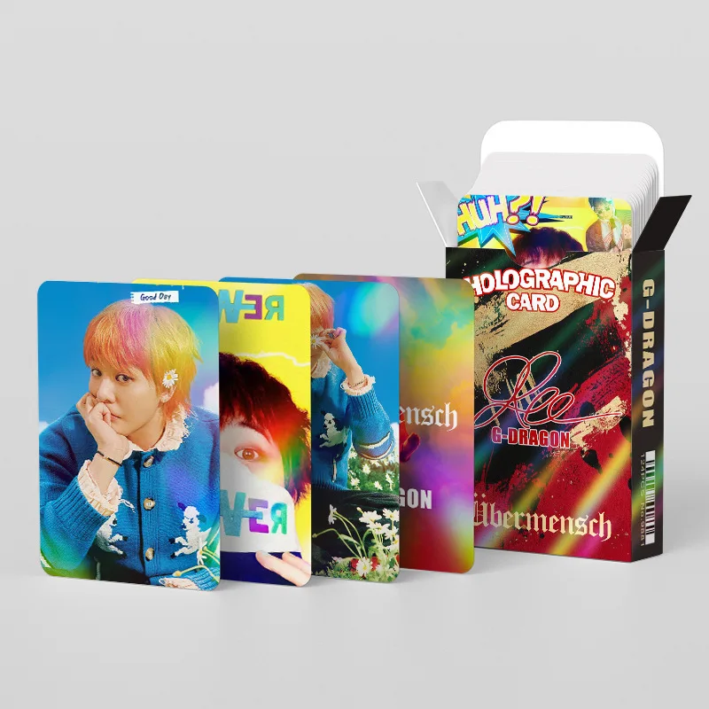 BIGBANG G-Dragon 124pcs Fan-Made Laser Shiny Mini Cards K-pop Limited Edition Merch