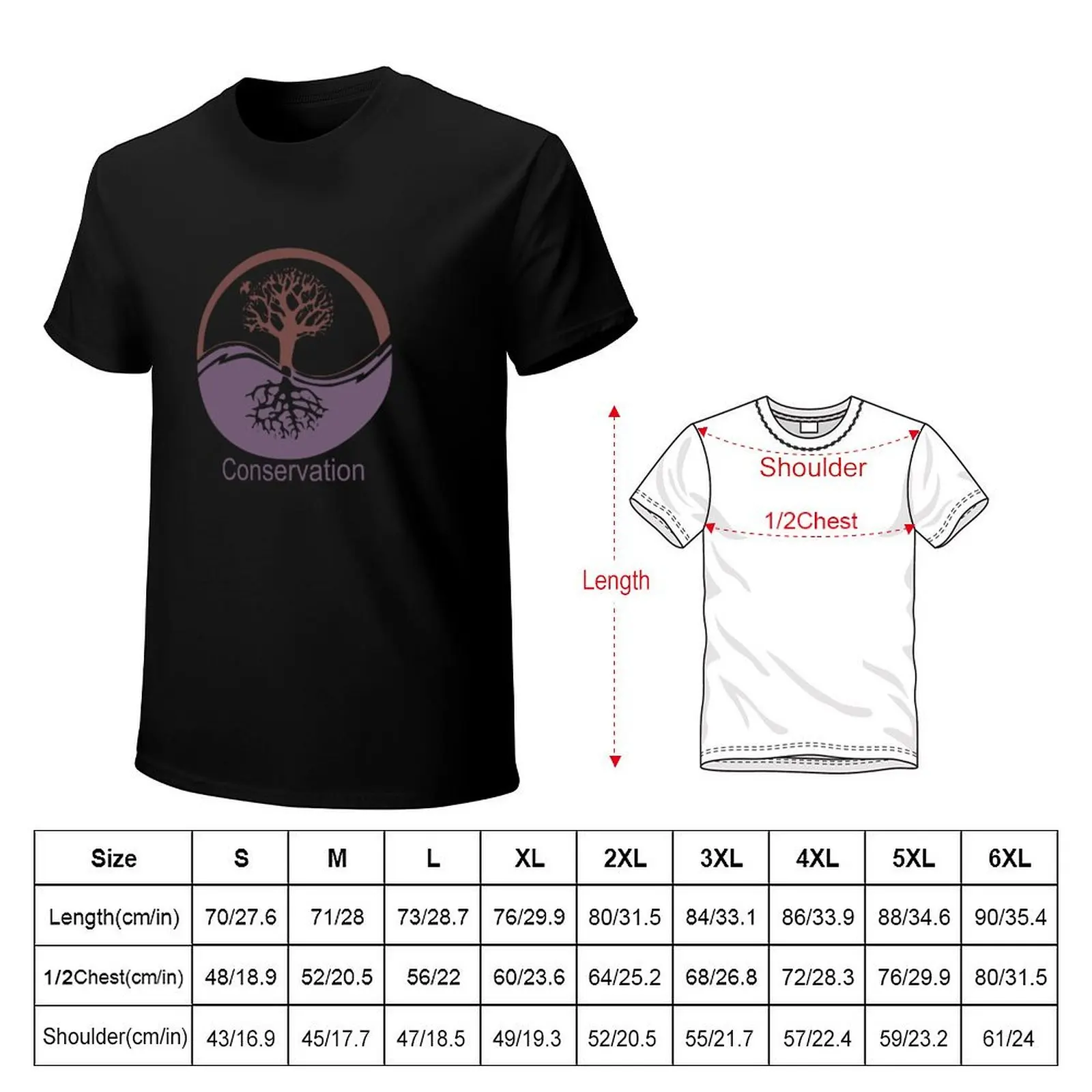 Conservation Tree Symbol Purple Brown T-Shirt t shirt man luxury T-Shirt
