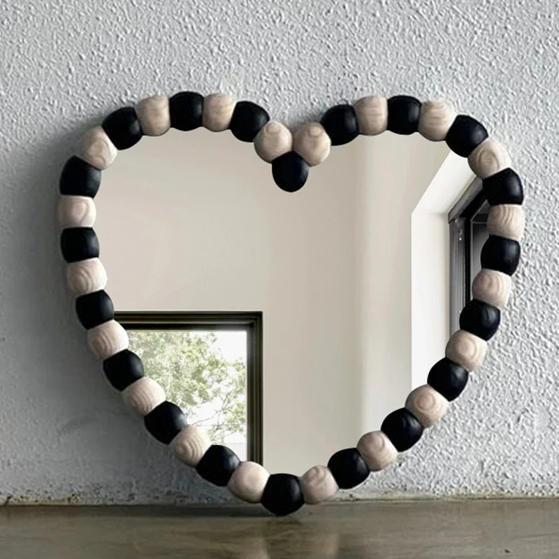 French Creative Mirror Heart-shaped Mirror Irregular Shaped Living Room Decoration Mirrors Dekoracyjne Lustra Home Decoration