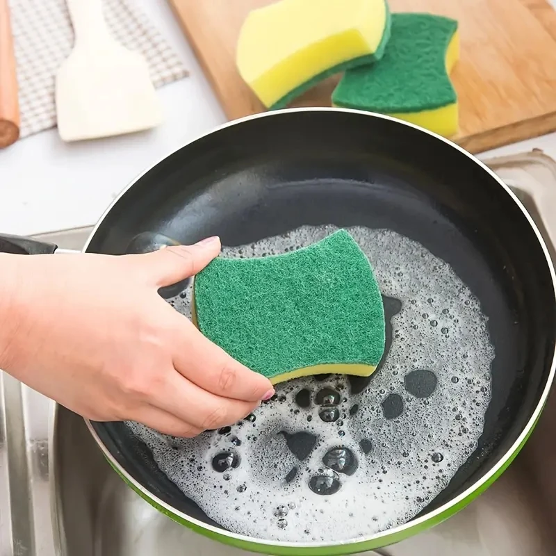 20pcsKitchen Cleaning Sponge, Dishware Eco-Friendly Anti-Scratch, Scrub Sponge