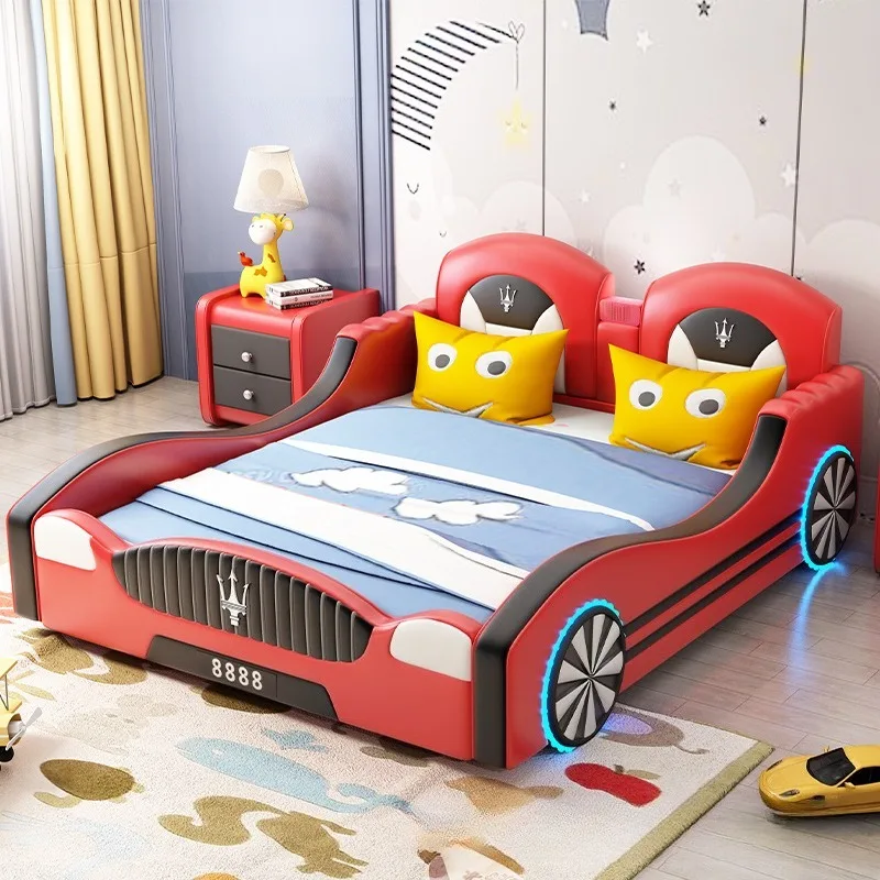 

Children's car lathe, sports car bed, racing bed, boys single bed 1.2 meters