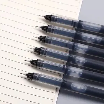 Stylos gel de type illac de haute qualité, stylo à bille liquide droit, papeterie Kawaii, fournitures scolaires et de bureau, écriture, 10 pièces/ensemble