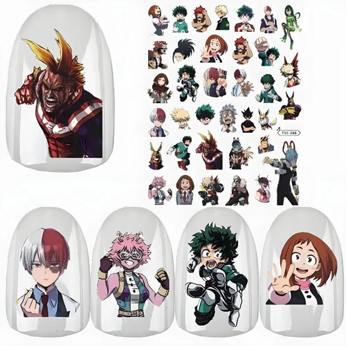 Imagen 2 del producto TSC-275 My Hero Academia, deeku,Midoriya Izuku,, Hunter Hunter pegatinas 3d para decoración de uñas