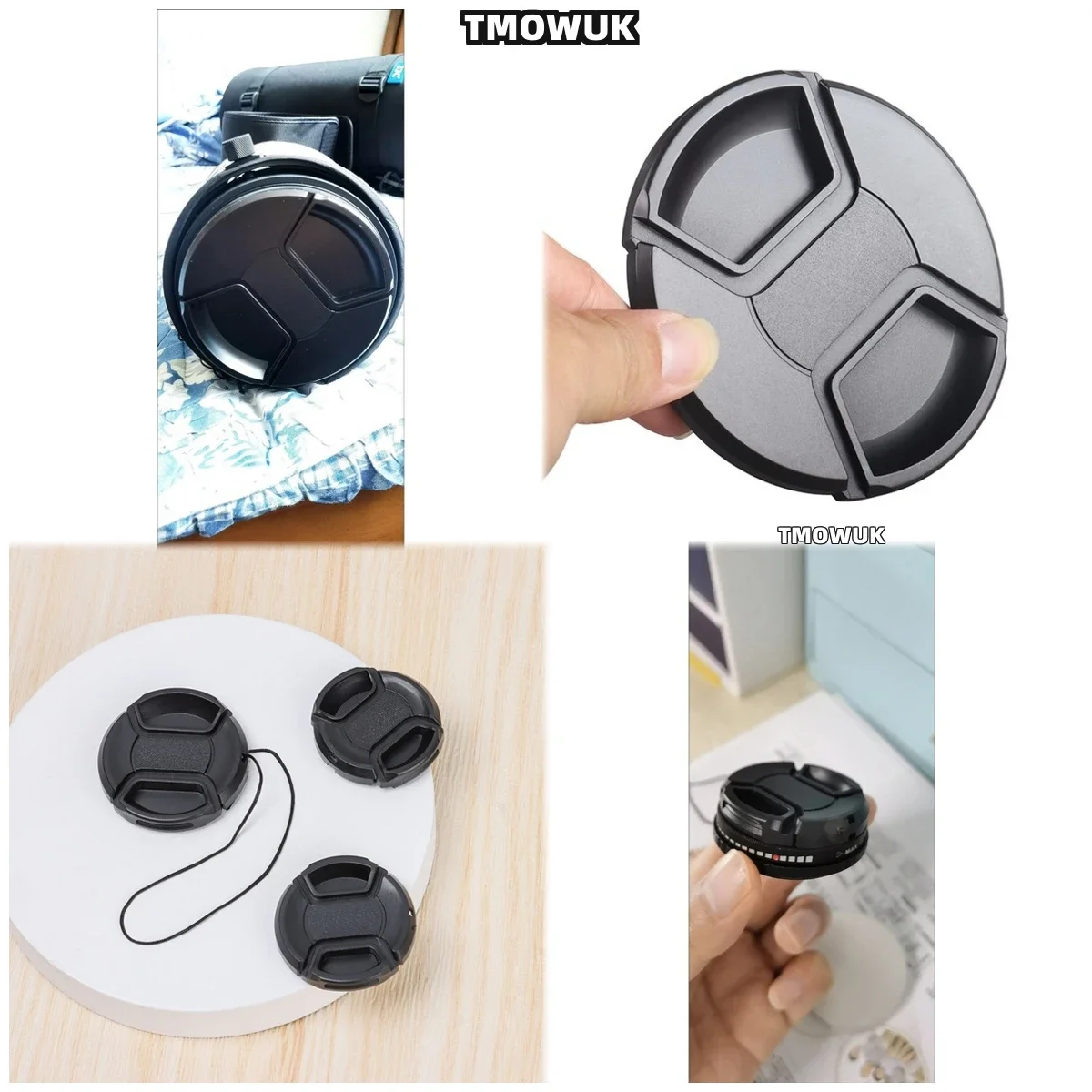 For FUJIFILM X-M5 X-T3 X-Pro4 X-A5 X-H1 X-E5 X-T70 X-T4 X-T100 X-T30 Mark II Camera Lens Cap Protective Cover Center Pinch Snap-