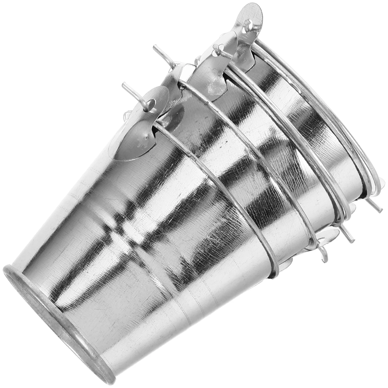 Mini Bucket Creative Flower Pot Garden Decor Compact Iron Simple Pots for Indoor Plants