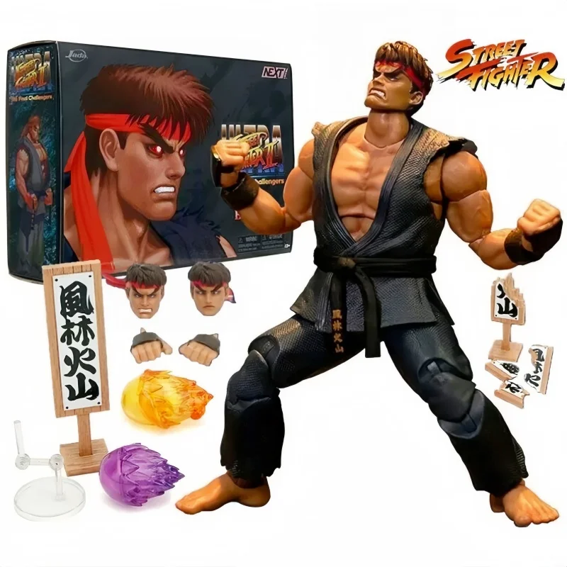 

In Stock Original Jada Street Fighter Figure Hoshi Ryu Violent Ken 6-Inch Evil Ryu Action Figure Model Collectible Toy Kids Gift