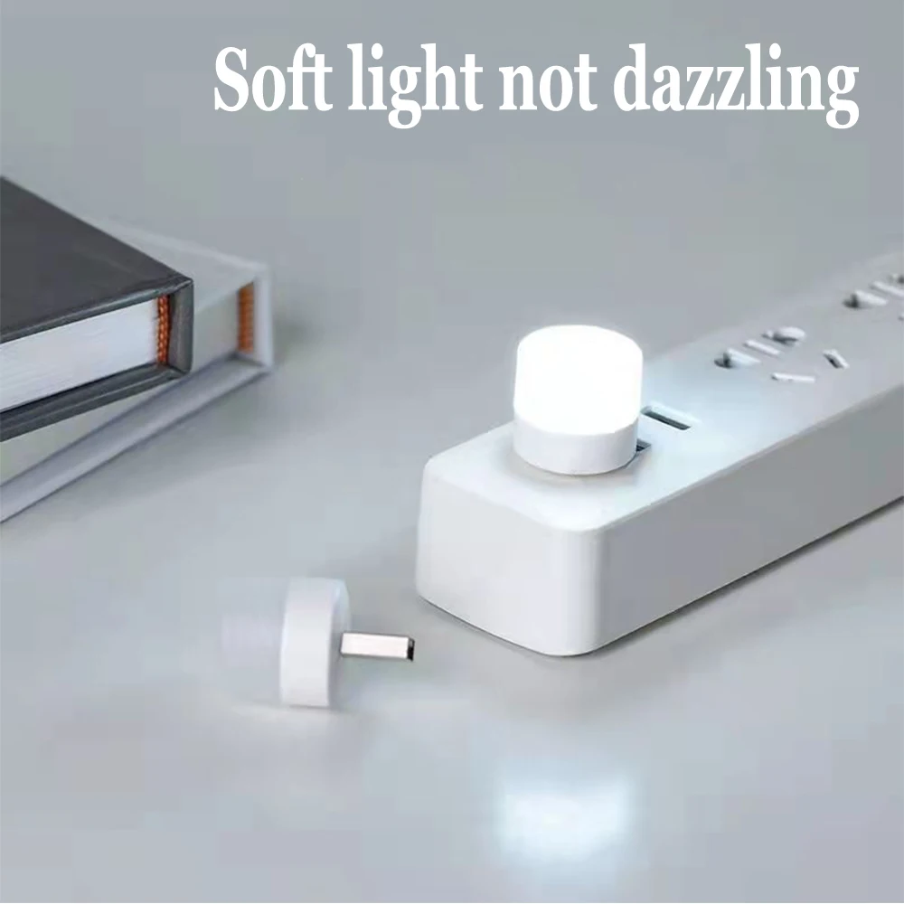 Portátil mini lâmpada led luz de leitura luz da noite usb luz da noite computador de carregamento de energia móvel usb livro lâmpada luz branca