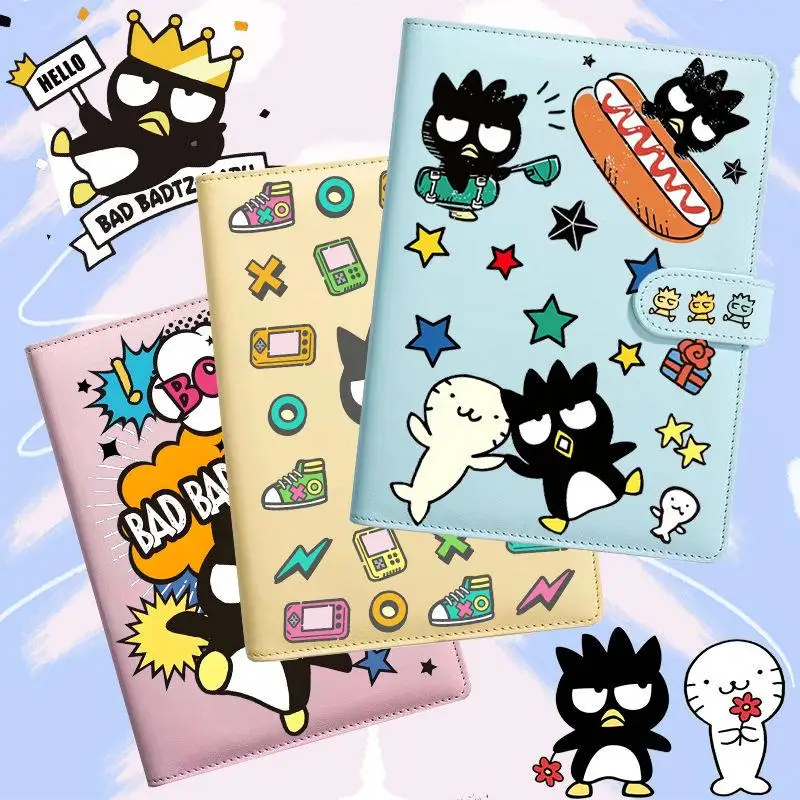 Kawaii Sanrio Bad Badtz Maru Cute Cartoon Girl Hand Ledger Student Journal Notebook Binder Anime Characters Festival Gift