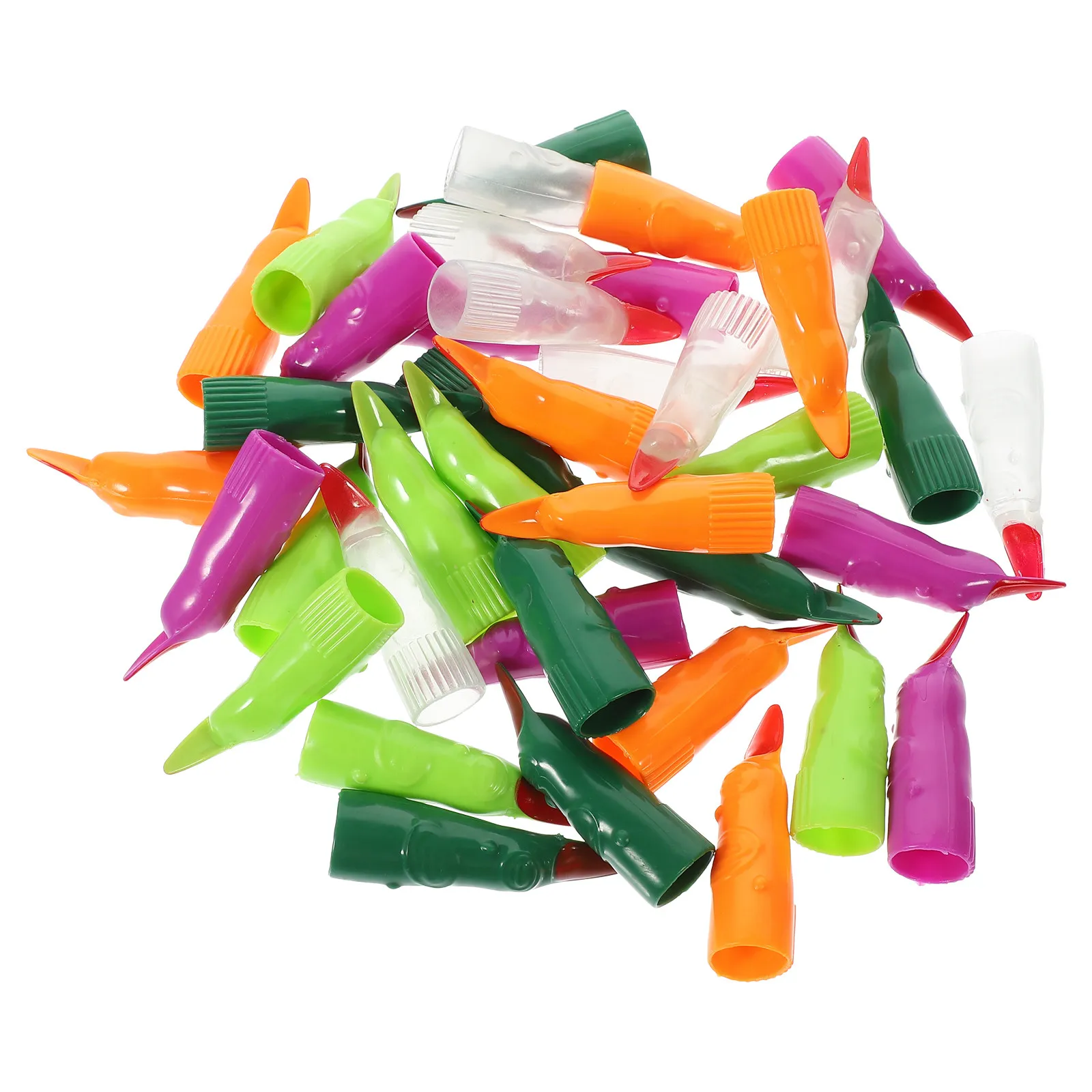 

40Pcs Halloween Witch Fingers Glow Fake Nails Scary Prank Party Supplies Cosplay Props Witch Fingers Party Trick Props