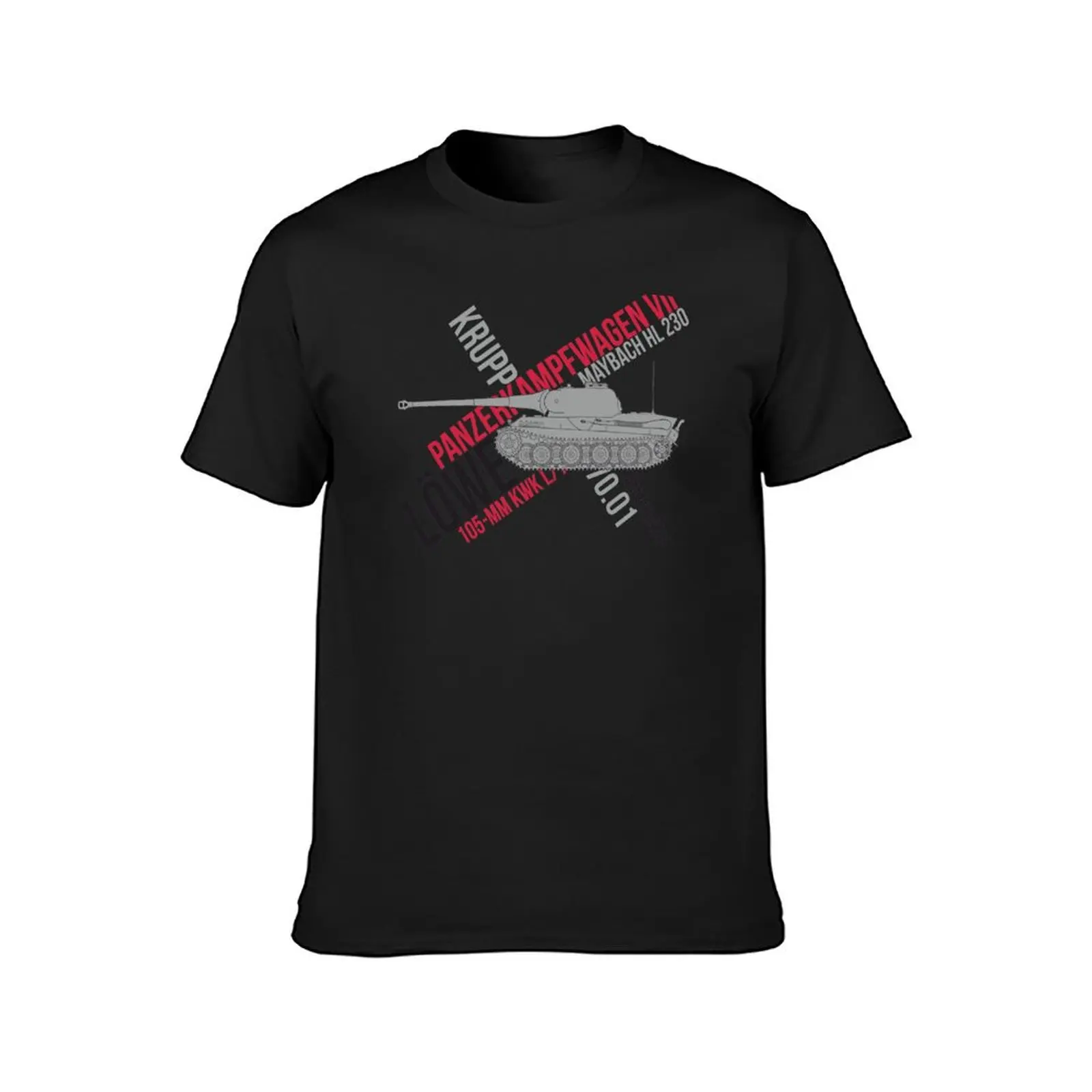 A serious opponent Pz.Kpfw. VII L?we T-Shirt vintage customizeds Men's t-shirt