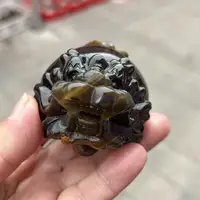 Natural Quartz Yellow Tiger Eye Stone Pixiu Carving Fengshui Healing Sculpture for Home Decorative Gift 4