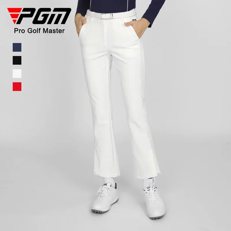 PGM Golf Women's Pants with Micro Flap Design Crop Pants Slim Fit and Relaxed Versatility