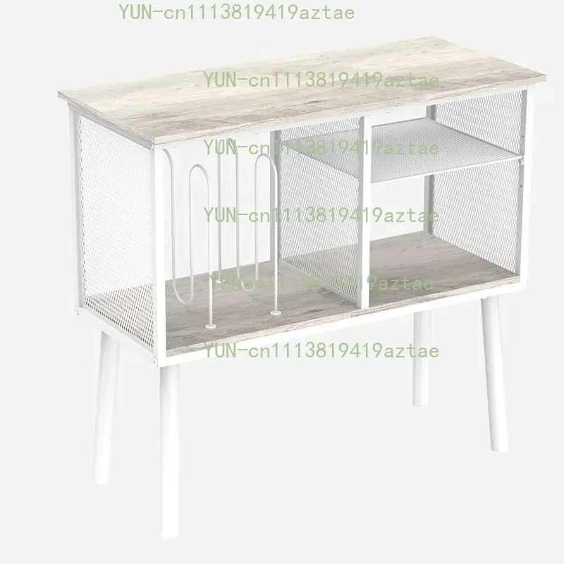 Cross-border record player table storage rack storage rack century large record player table for bedroom and living room