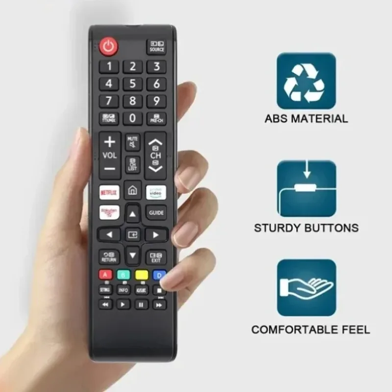 Universal Remote Control For Samsung LCD LED Smart TV ABS Material Replacement Controller Sensitive Buttons Comfortable Grip