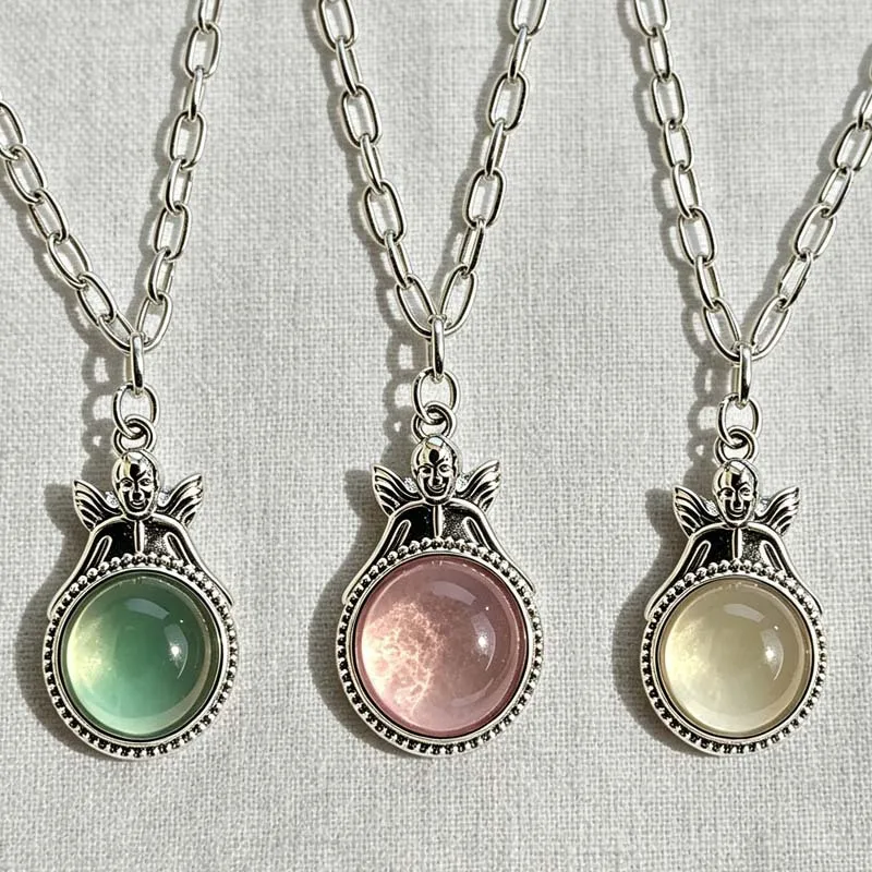 Lotus Shaped Inlaid Pink Synthetic Zirconia Pendant Necklace for Women's Temperament Daily Wear Banquets Parties Jewelry Gifts