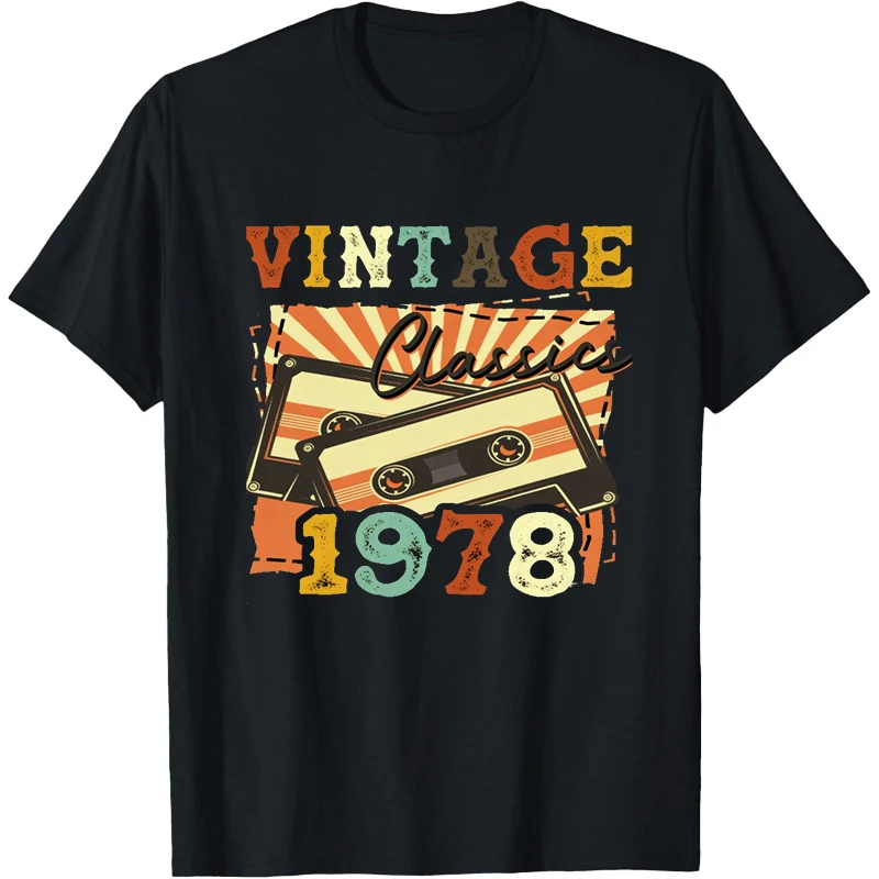 

Retro 1978 Men's Shirt Retro 1978 T-Shirt Vintage Horse Year Tees Horse Year Graphic T Shirts 70S Tee 80s T-Shirt Clothing