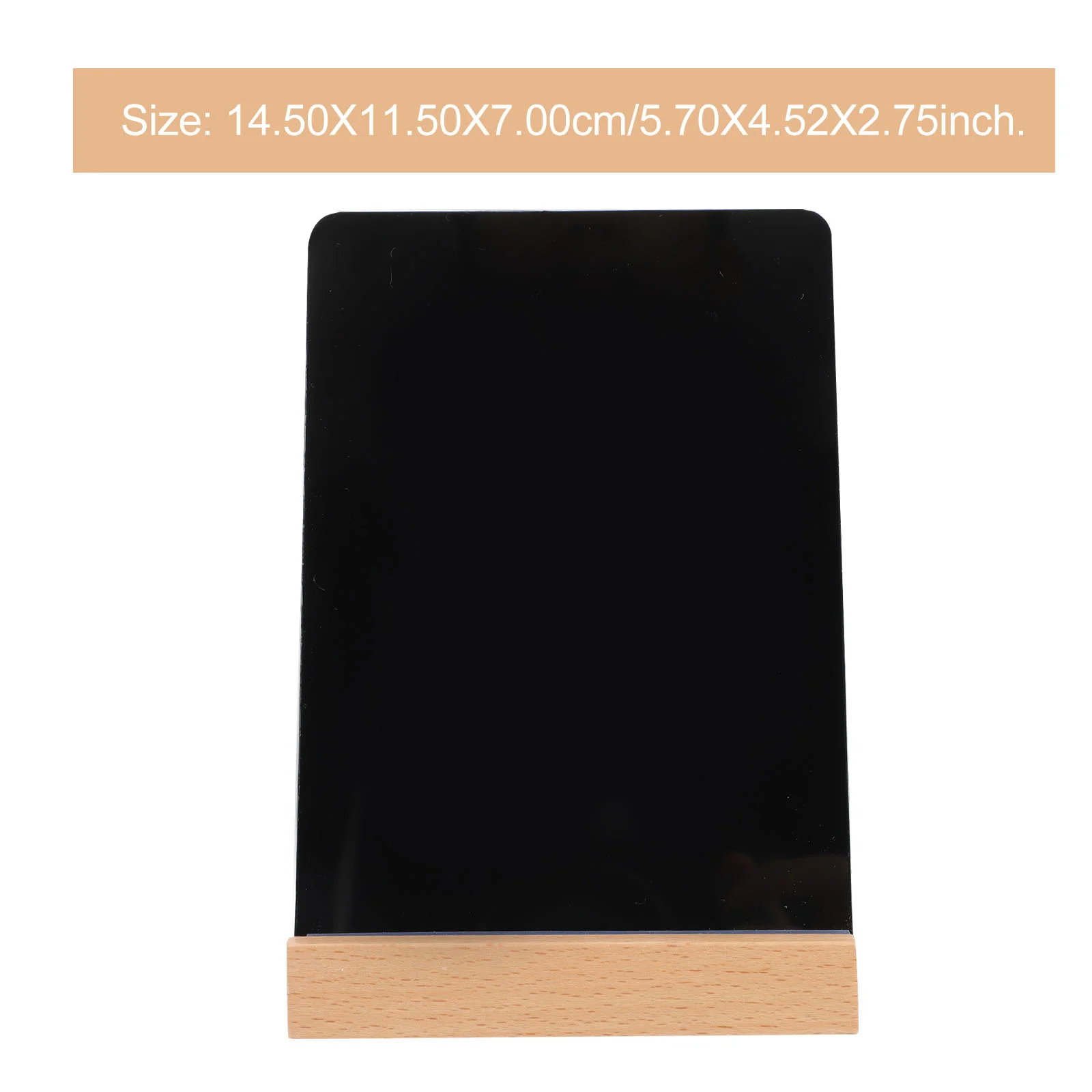 Glass Blackboard Handwritten Price Tag Signs Acrylic with Stand 1450X1000X600CM Pvc Message Display Reusable Whiteboard