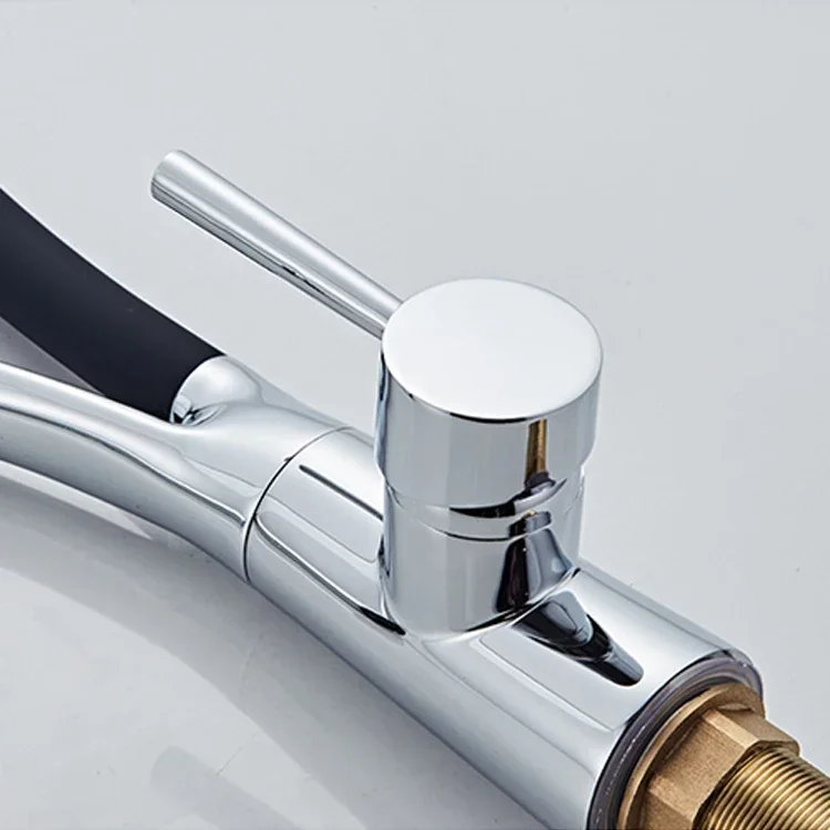 YYHC-Modern Solid Brass Pull-Out Kitchen Faucet Pull-Down Sprayer Kitchen Sink Faucet