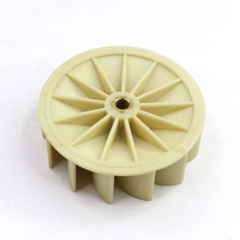 Grinder Dust Extractor Motor 6/7/13 Blade Impeller, Plastic Round/Flat Port Cyclone Vacuum Fan for Wall Grinding
