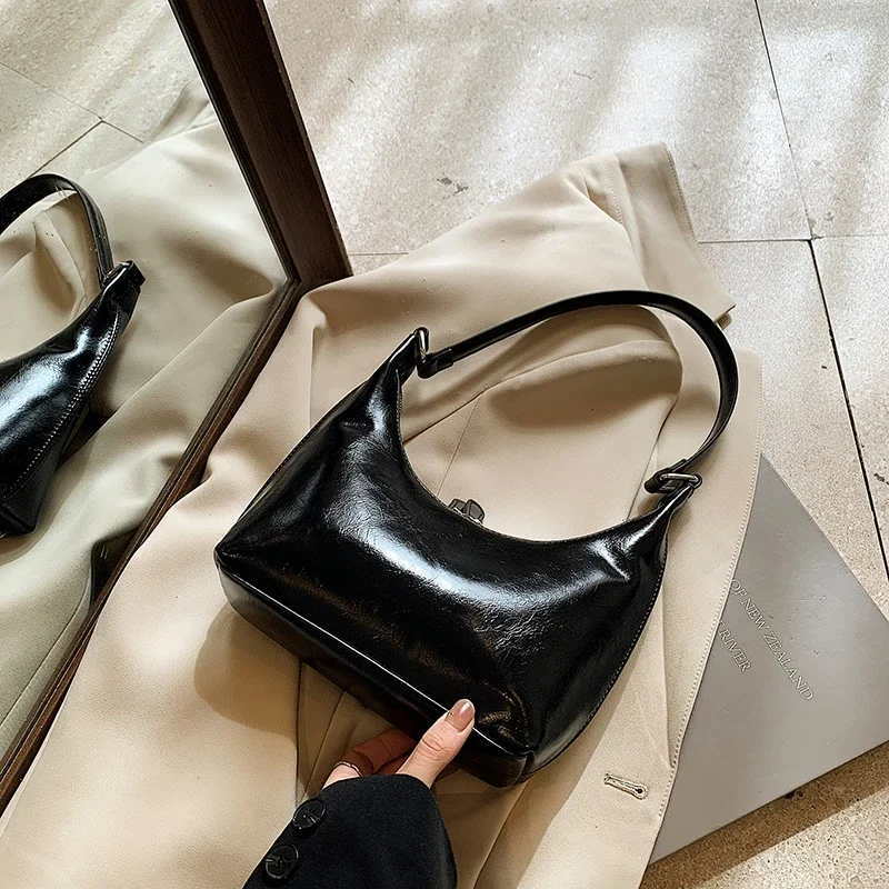 High End Niche Handbag for Women 2024 Autumn and Winter New Fashion Single Shoulder Armpit Bag Casual Commuting Dumpling Bag Sac