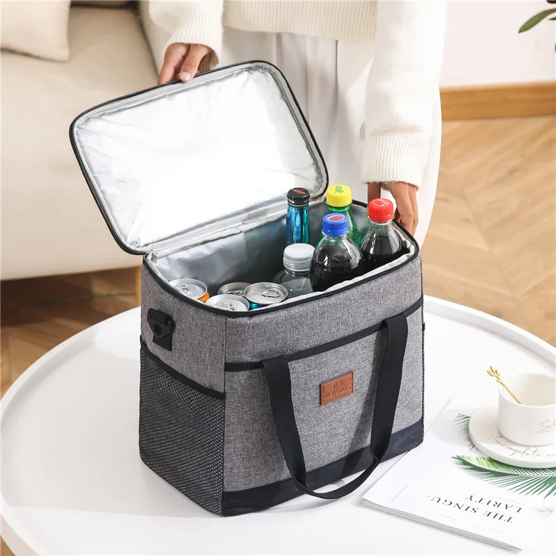 15L/25L Large Capacity Leakproof Lunch Bags Box for Women Men Portable Tote Insulated Picnic Cooler Bag with Shoulder Strap