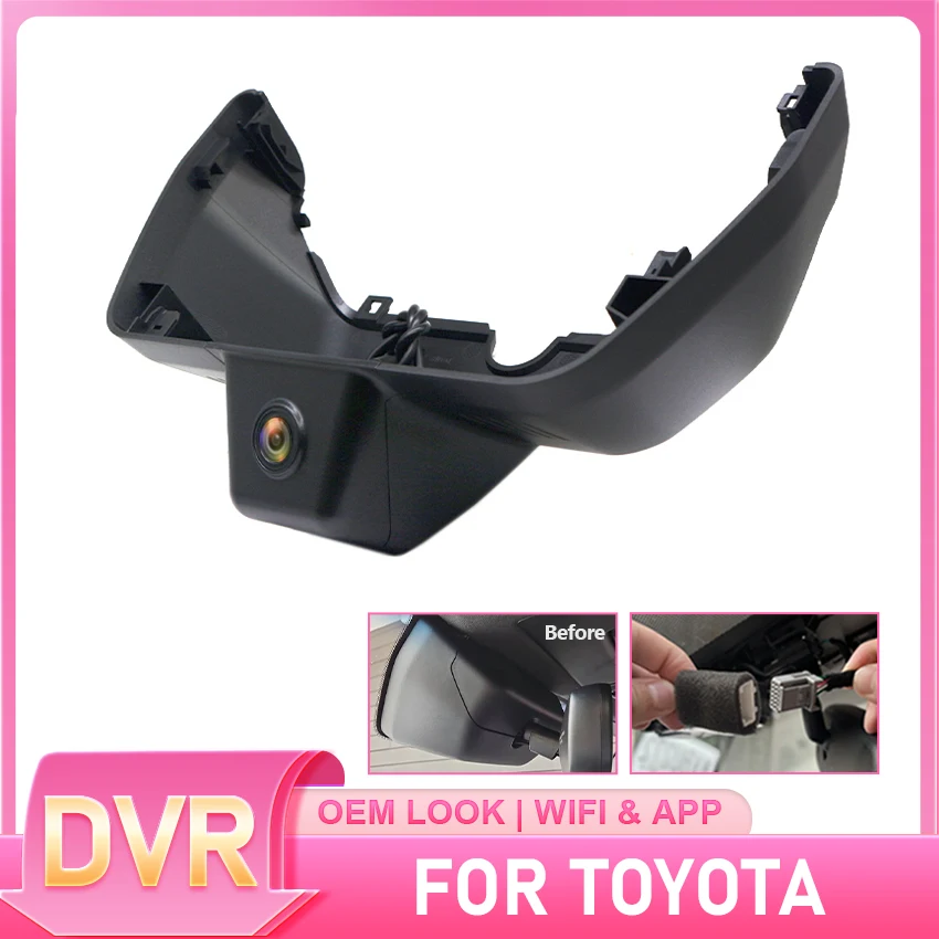 HD Plug and Play DVR Dash Cam Wifi Front Rear Camera Video Recorder for Toyota Land Cruiser Prado 250 LC250 J250 2024 2025