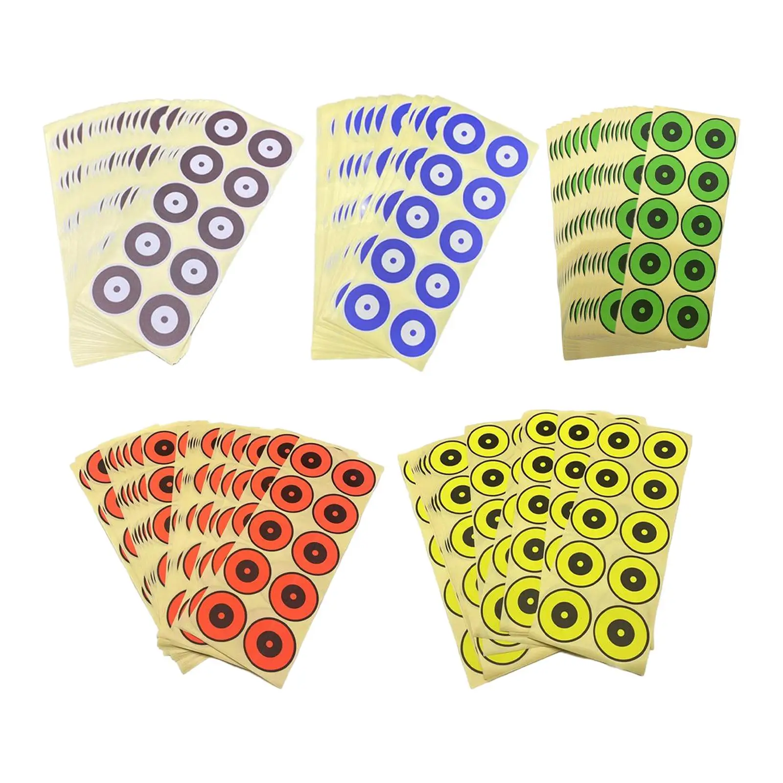 250Pcs/25 Sheets Splatter Targets Reactive Paper Target Stickers for Hunting