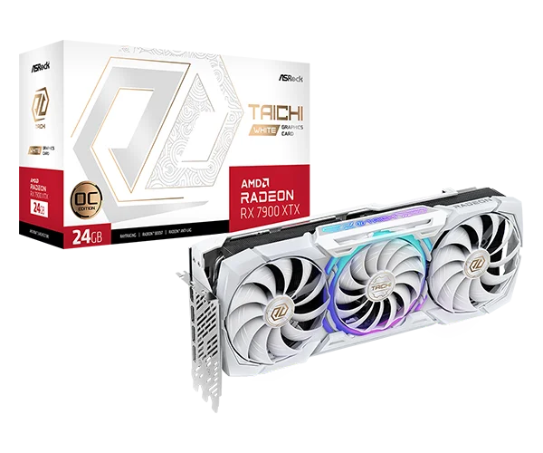 NEW Asrock RX 7900 XTX Taichi White 24GB OC Gaming Graphics Card