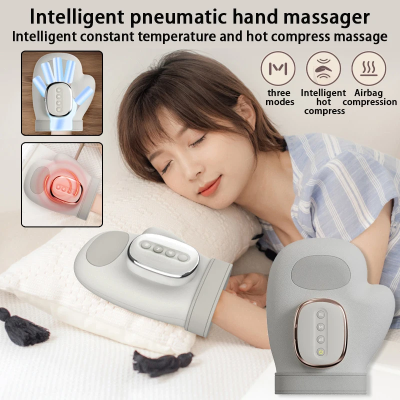 

New intelligent hand massager with constant temperature and hot compress, palm pressure simulated by hand kneading hand massager