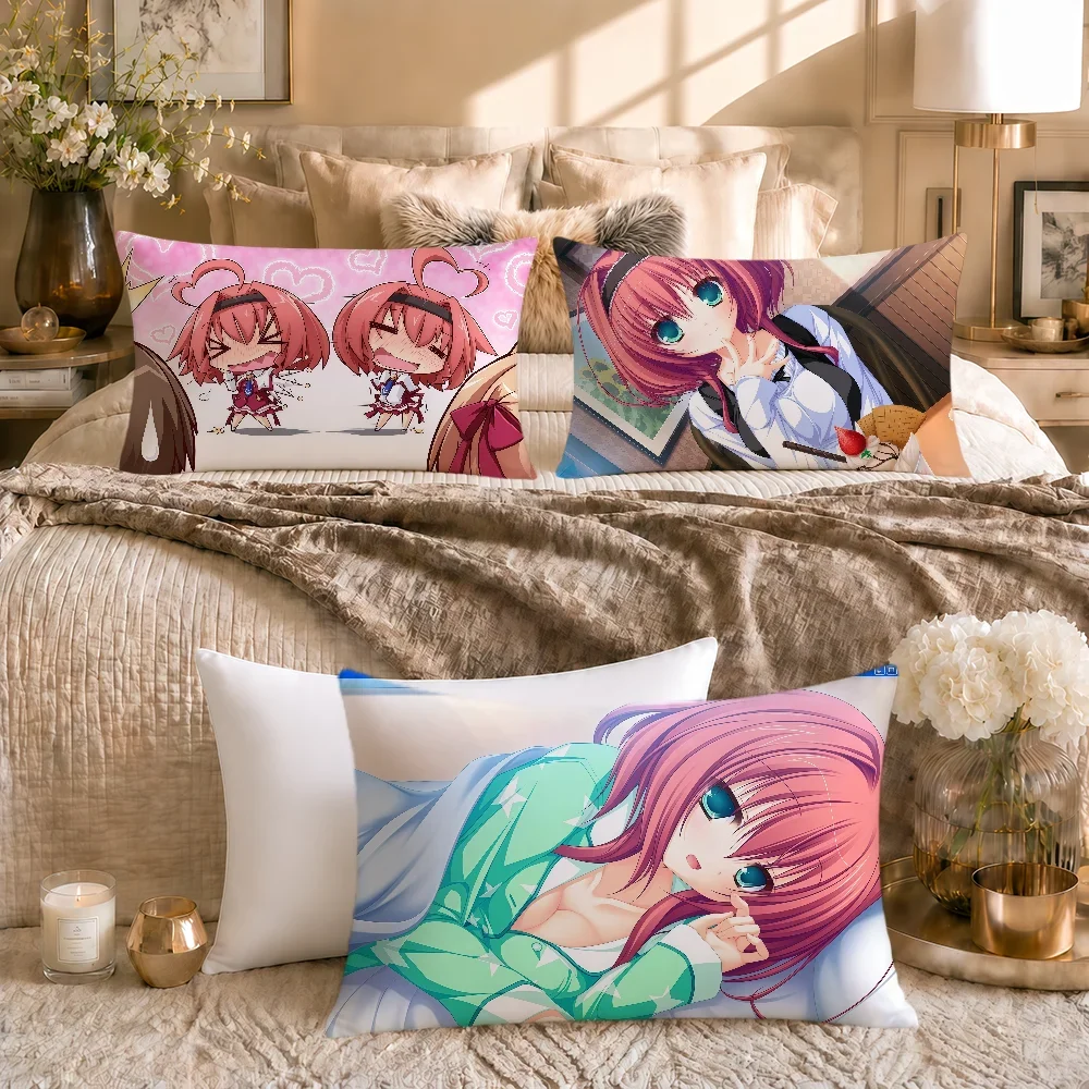 Anime Game Art Flandre R-Remilia Scarlet Cushion Cover Soft Rectangle Home Sofa Living Room Decor Dorm Bed Hogar Pillowcase Gift
