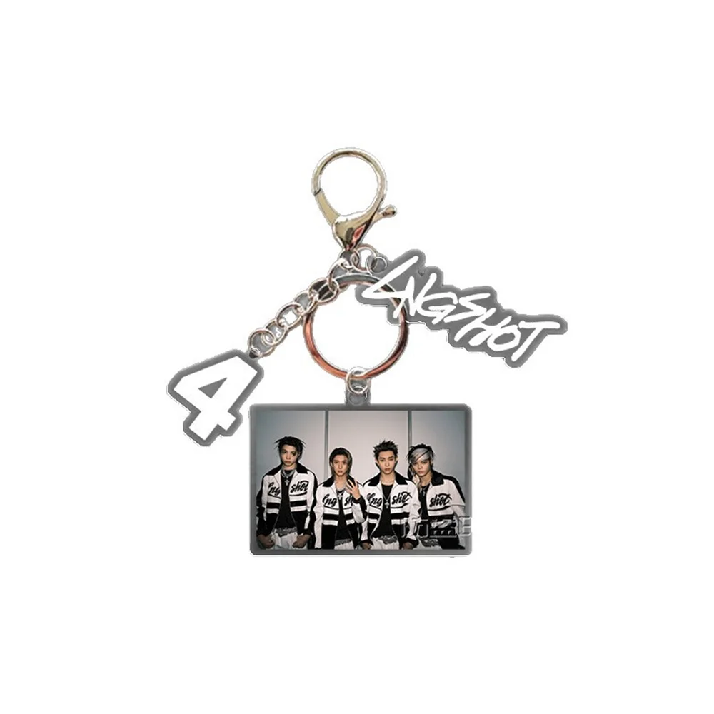 3Pcs/Set LNGSHOT Keychain OHYUL RYUL WOOJIN LOUIS Double Sides