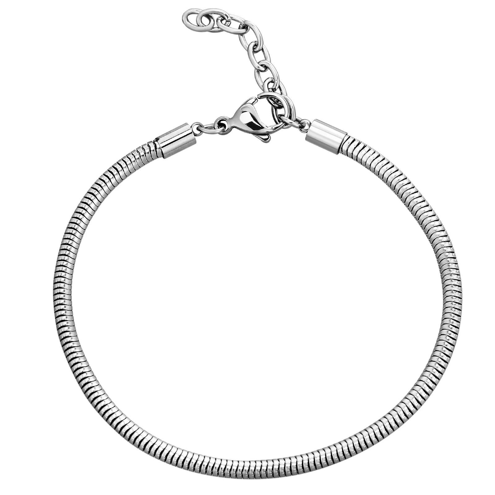 

Snake Bone Bracelet Chain Round Simple Charm Bracelets Adjustable for Women Metal Miss