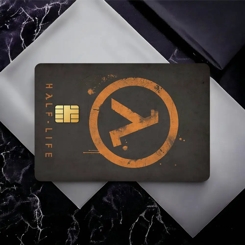 Game H-Half Life Credit Card Skin Stickers for Bank Card Bus Metro Card Sticker Waterproof Gift
