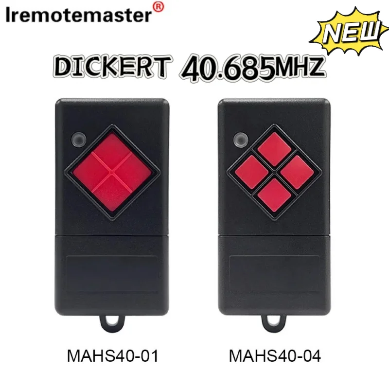 FOR DICKERT 40.685MHZ 10 DIP SWITCH GARAGE DOOR REMOTE CONTROL COMPATIBLE WITH Dickert MAHS40-04 MAHS40-01 40MHZ GATE OPENERS