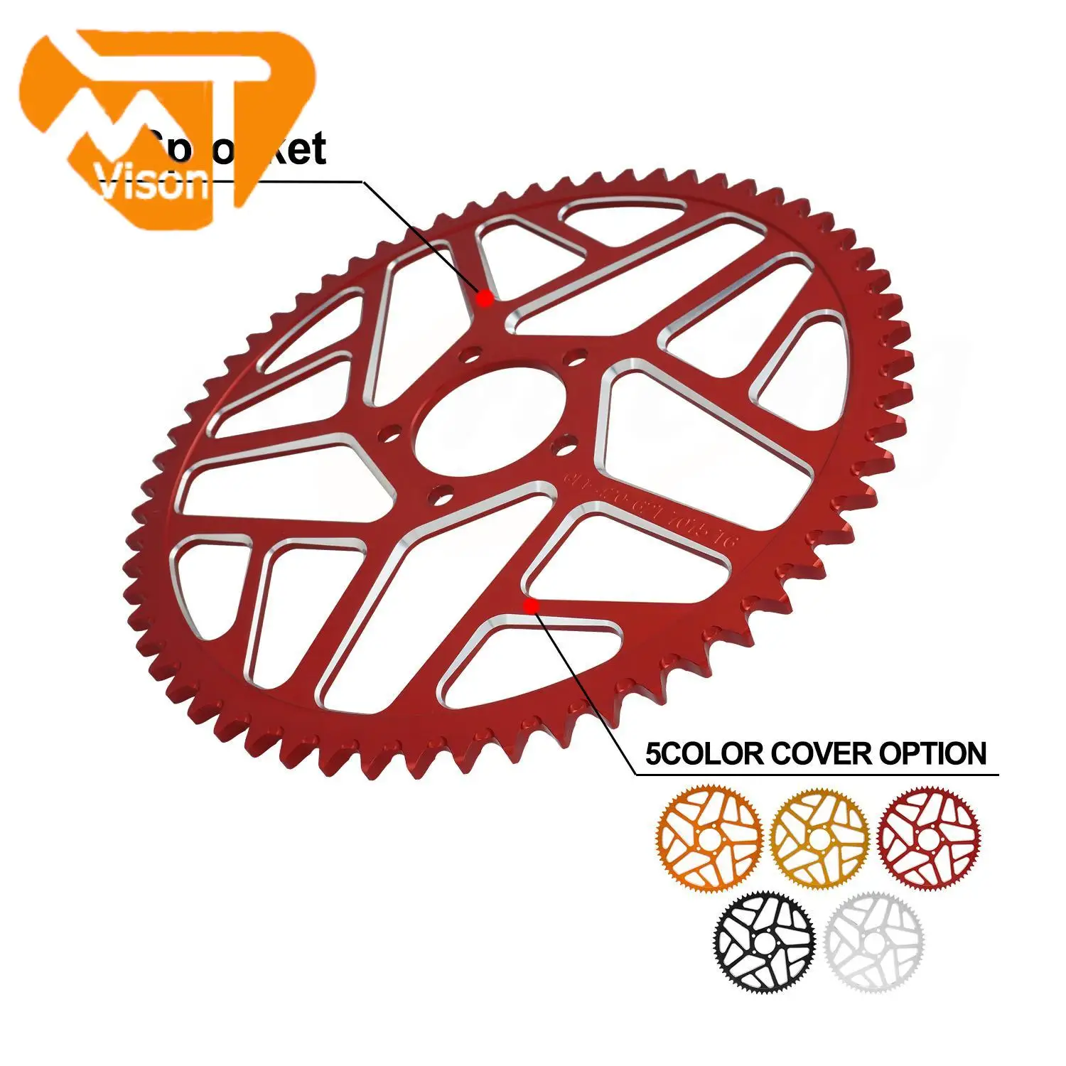 

Motorcycle 7075 Aviation Aluminum Alloy 58T 62T Chain Sprocket For Sur Ron Surron Lightbee S X Segway X160 X260 Talaria Sting