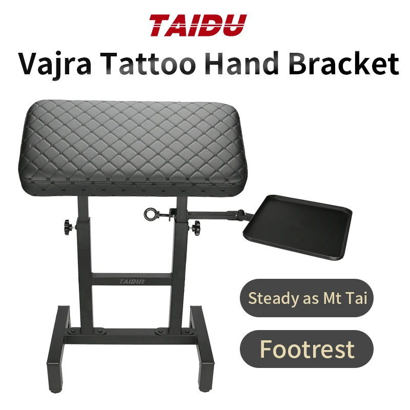 TAIDU Tattoo Armrest Stand With Tray Tattoo Arm Leg Rest Stand Adjust Height 120cm Tattoo Arm Holder Tattoo Equipment